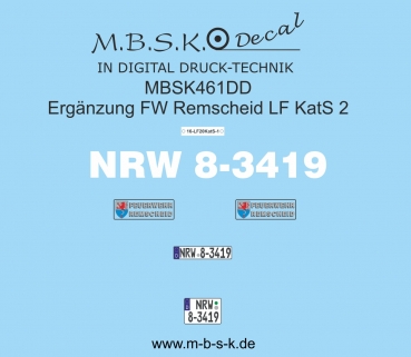 LF KatS 2 Ergänzung FW Remscheid MBSK461DD