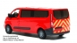 Mobile Preview: Heckwarnmakierungen DIN 14502-3 Hellgelb-Rot für Ford Transit Custom Basis Busch MBSK801DD