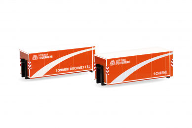 Preview: Abrollbehälter Berliner Feuerwehr 2er Set limitiert H054484