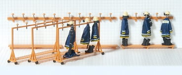 Feuerwehrgarderobe 3 mobile Modelle u. 3 Modelle zur Wandmontage P31024
