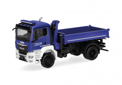 MAN TGS NN 3 Seitenkipper m. Ladekran 2-achs THW Brandenburg  limitiert H319522