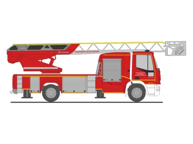 Magirus DLK 18 Feuerwehr Saale Wipper RI68497