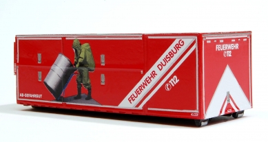 Abrollbehälter AB-GSG Feuerwehr Duisburg  Komplettbausatz inkl. Decals MBSK008B