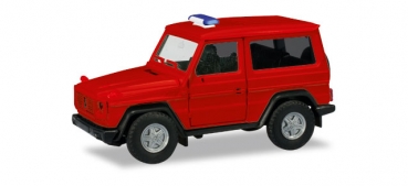 Herpa MiniKit: Mercedes-Benz G-Modell, rot (unbedruckt / Blaulichtbalken wird beigelegt) limitiert H013086