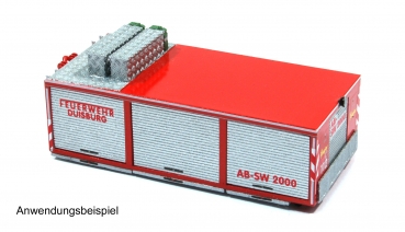 Abrollbehälter SW-2000 Feuerwehr Duisburg -Bausatz- MBSK007B