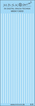 Streifen weiß 0,5mm MBSK1136DD
