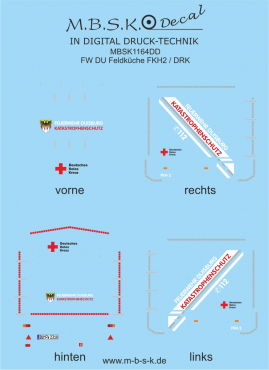 FW DU Feldküche Kärcher FKH 2 Deutsches Rotes Kreuz Basis Roco MBSK1164DD