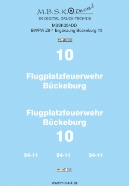 BWFW Z8-1 Ergänzung Bückeburg 10 MBSK354DD