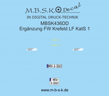 LF KatS 1 Ergänzung FW Krefeld MBSK436DD