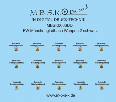 FW MönchengladbachWappen 2 schwarz MBSK606DD