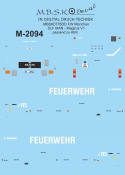 FW München SLF MAN - Magirus V1 passend zu HEK MBSK778DD
