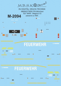 FW München SLF MAN - Magirus V2 passend zu HEK MBSK779DD
