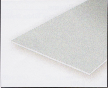 Polystyrolplatte weiss 0,13mm- Größe 150x300mm 3 Stück PS-9009