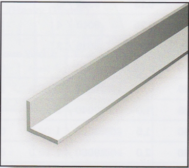 Polystyrol Winkel-Profile -weiß- 1,50 mm x 1,50 mm - Länge 356mm 4 Stück EV-291