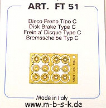 Bremsscheibe Typ C 3-teilig FT51