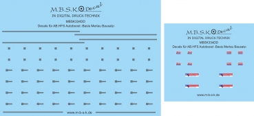 Decals für AB-HFS Autoboost -Merlau Bausatz- Premium Digitaldruck Decal MBSK334DD