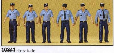 Polizisten in Sommeruniform gehend, Frankreich P10341