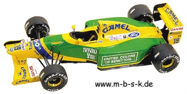 Benetton Ford B192 F1 G.P. Belgien 91, No 19, #1, Michael Schumacher, No 20, #4, Martin Brundle TMK159