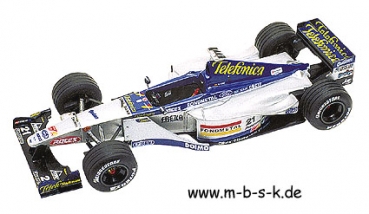 Minardi Ford M 01, TELEFONICA, GP Europa 1999, No 20, Luca Badoer, No 21, Marc Gené TMK283