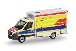 MB Sprinter 18 Fahrtec RTW Polizei Hamburg limitiert H099332