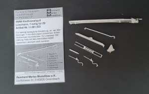 Löscharm 7-teilig für FLF Z 8 Weißmetallguß 11.061.023