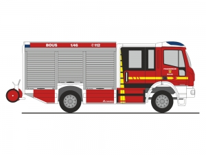 Magirus Team Cab HLF Feuerwehr Bous RI68160