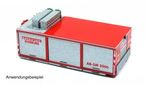 Abrollbehälter SW-2000 Feuerwehr Duisburg -Bausatz- MBSK007B