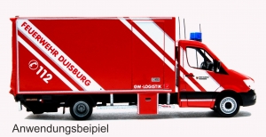 MB Sprinter 13 GW-Logistik Feuerwehr Duisburg -Umbausatz- MBSK019B