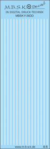 Streifen weiß 0,5mm MBSK1136DD