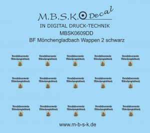 BF Mönchengladbach Wappen 2 schwarz MBSK609DD