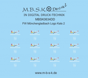 FW Mönchengladbach Kats Logo 2 weiß MBSK634DD