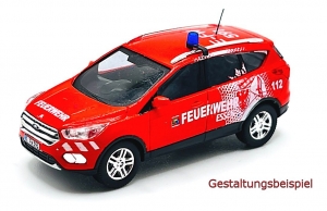 Beschriftung für Ford Kuga KDOW/ELW Feuerwehr Essen - Basis Busch MBSK823DD