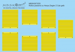 Rollos passend zu Herpa Ziegler Z Cab -gelb- MBSK873DD