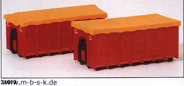 Container mit Plane für Abrollkipper P31019