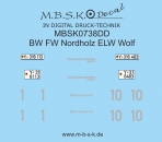 Beschriftung für BW FW Nordholz ELW Wolf Basis Arsenal M MBSK738DD
